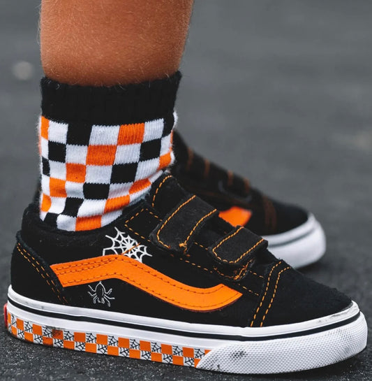 Halloween Checkered Socks