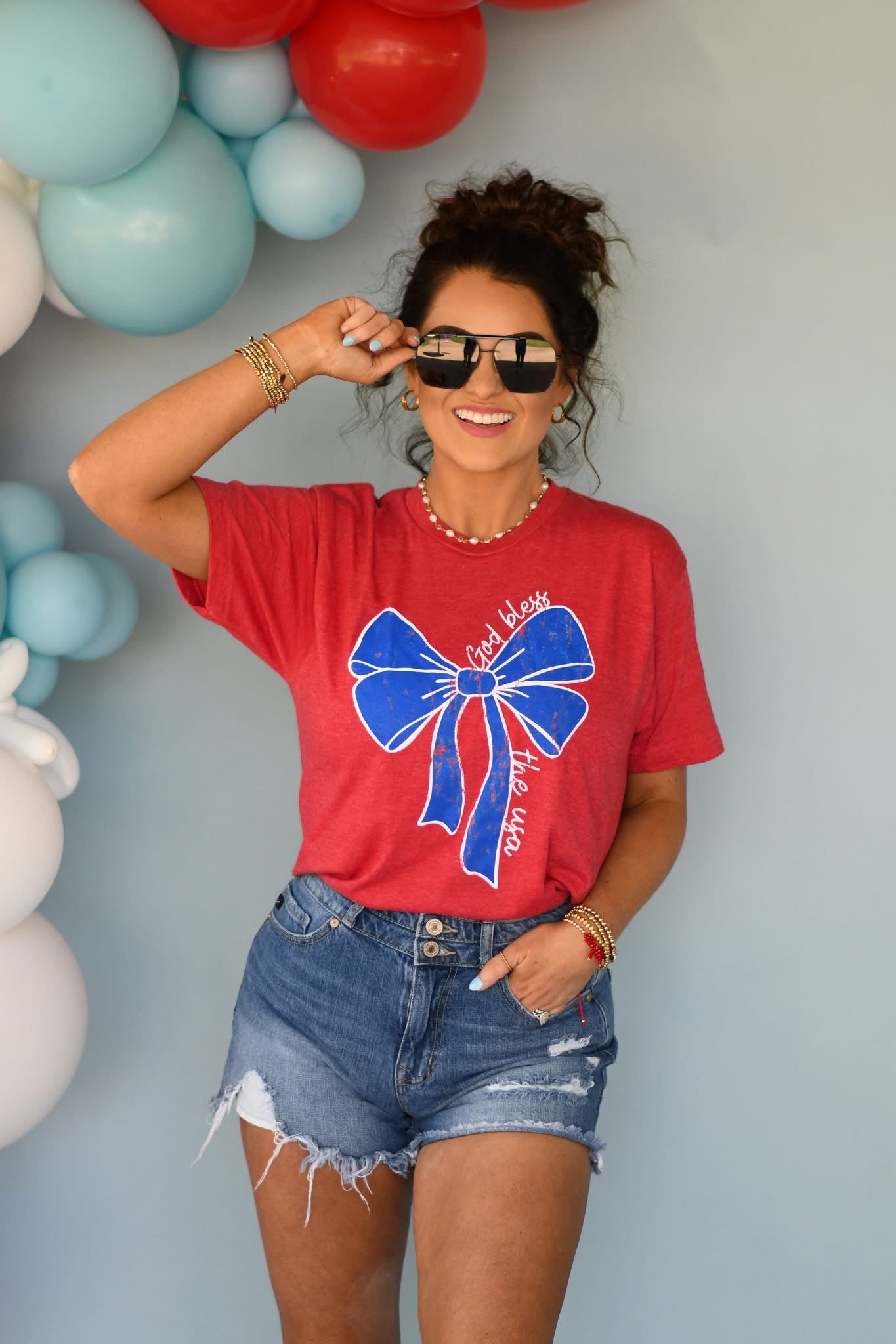 America Bow Tee