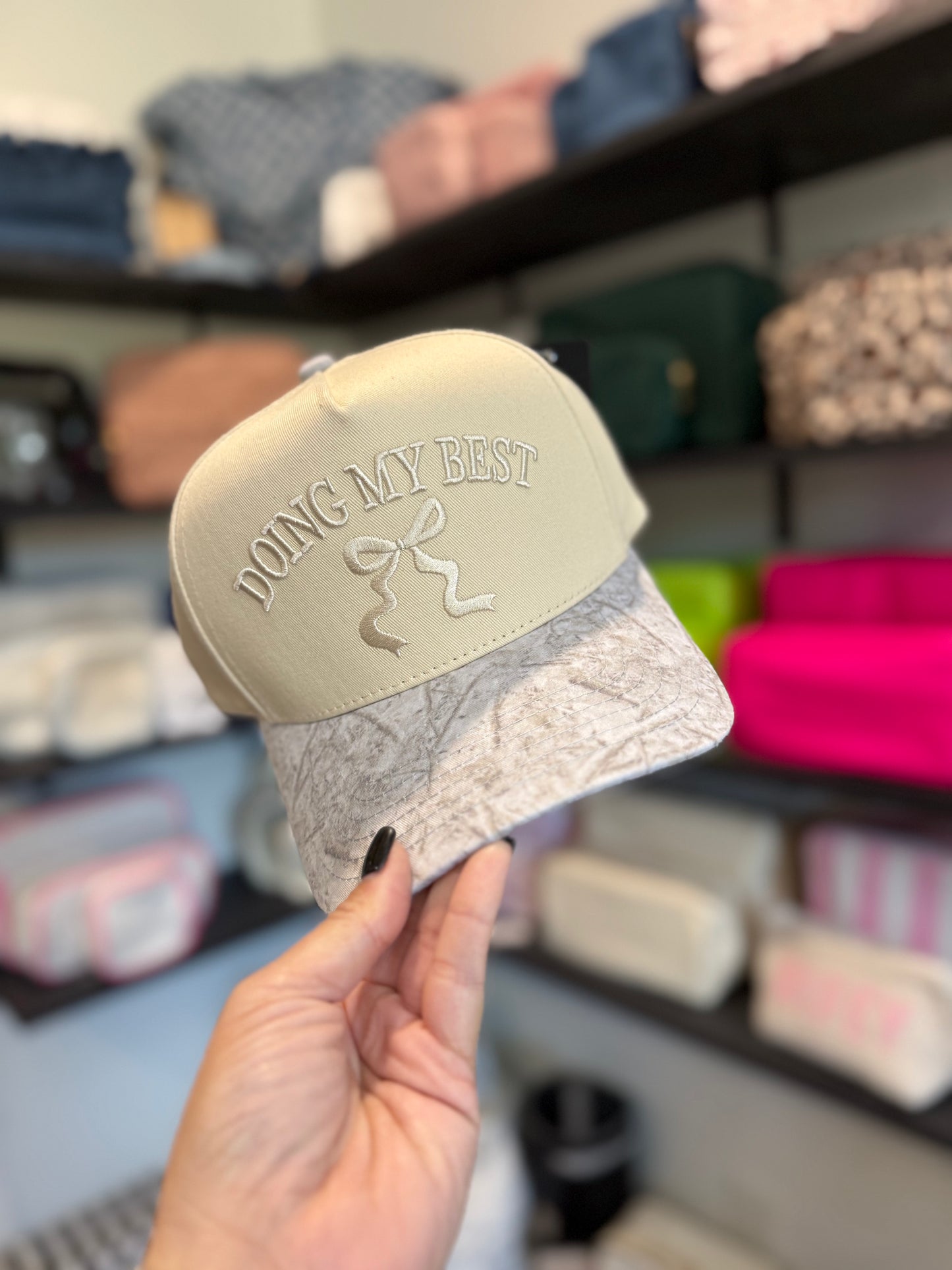 Doing My Best Camo Hat