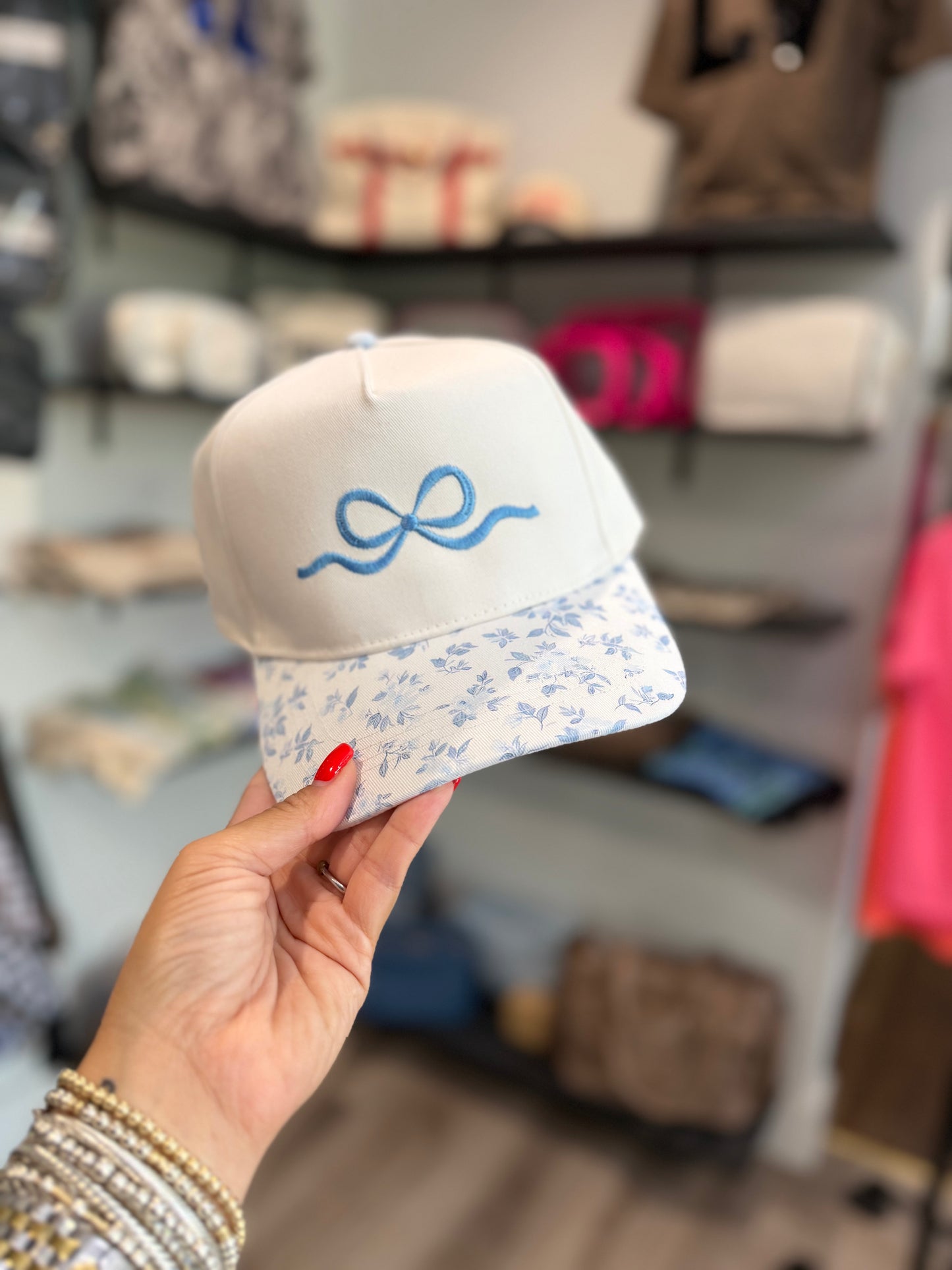 Floral Bow Hat