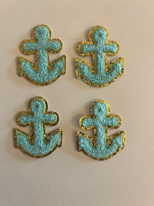 Light Blue Anchor Patch