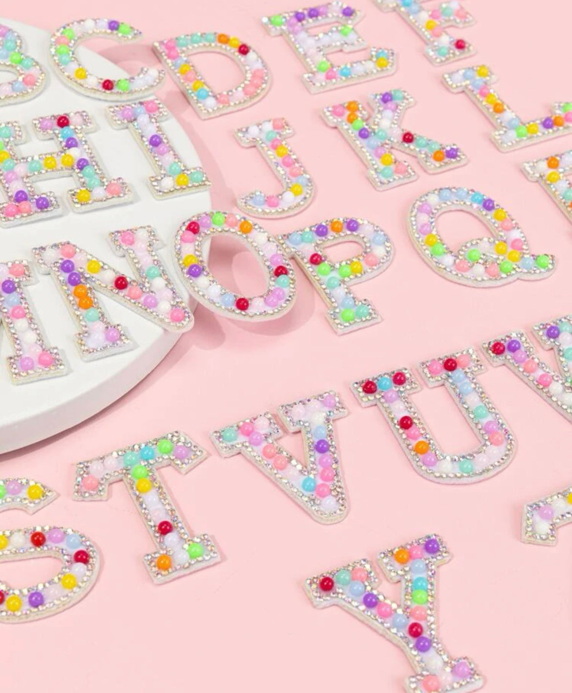 Multi Colored Beaded Letters