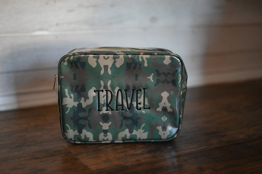 Embroidered Travel Camo Bag