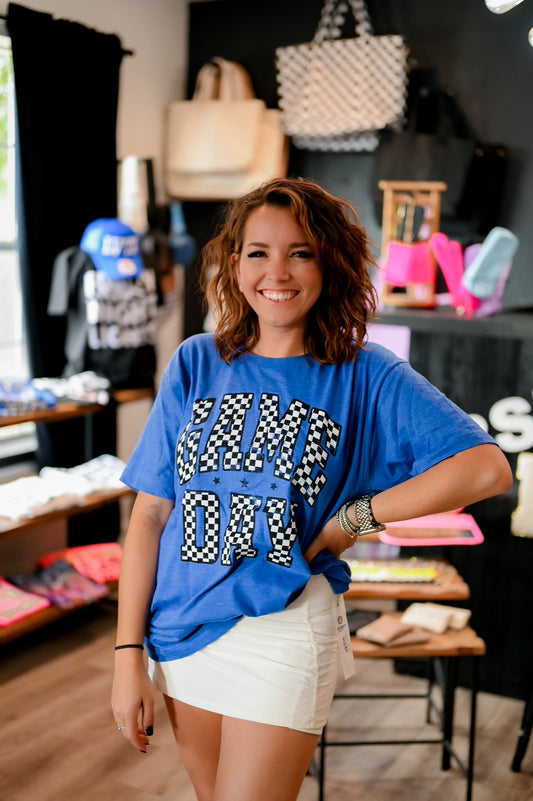 Checkered Game Day Tee