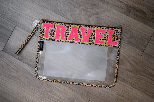 Travel Leopard Zipper Bag