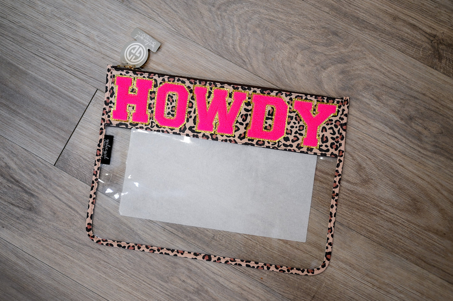 Howdy Leopard Zipper Bag
