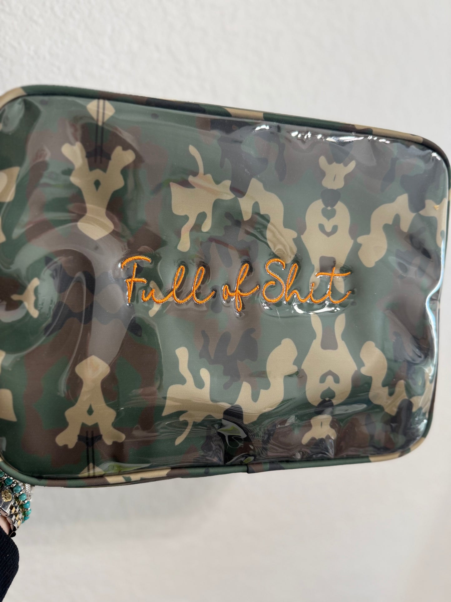 Embroidered Camo Bag