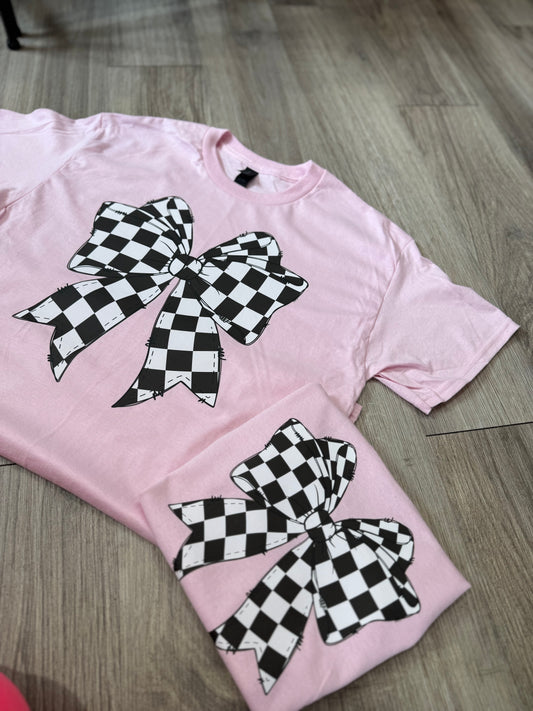 Checkered Bow Mommy & Me