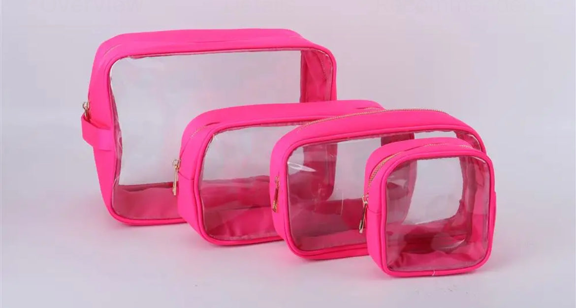 Medium Clear Travel Bags