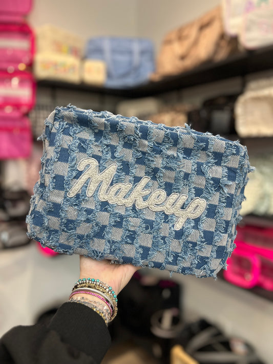 Denim Makeup Bag