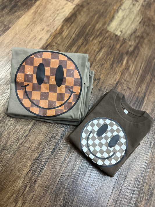 Happy Check Tee