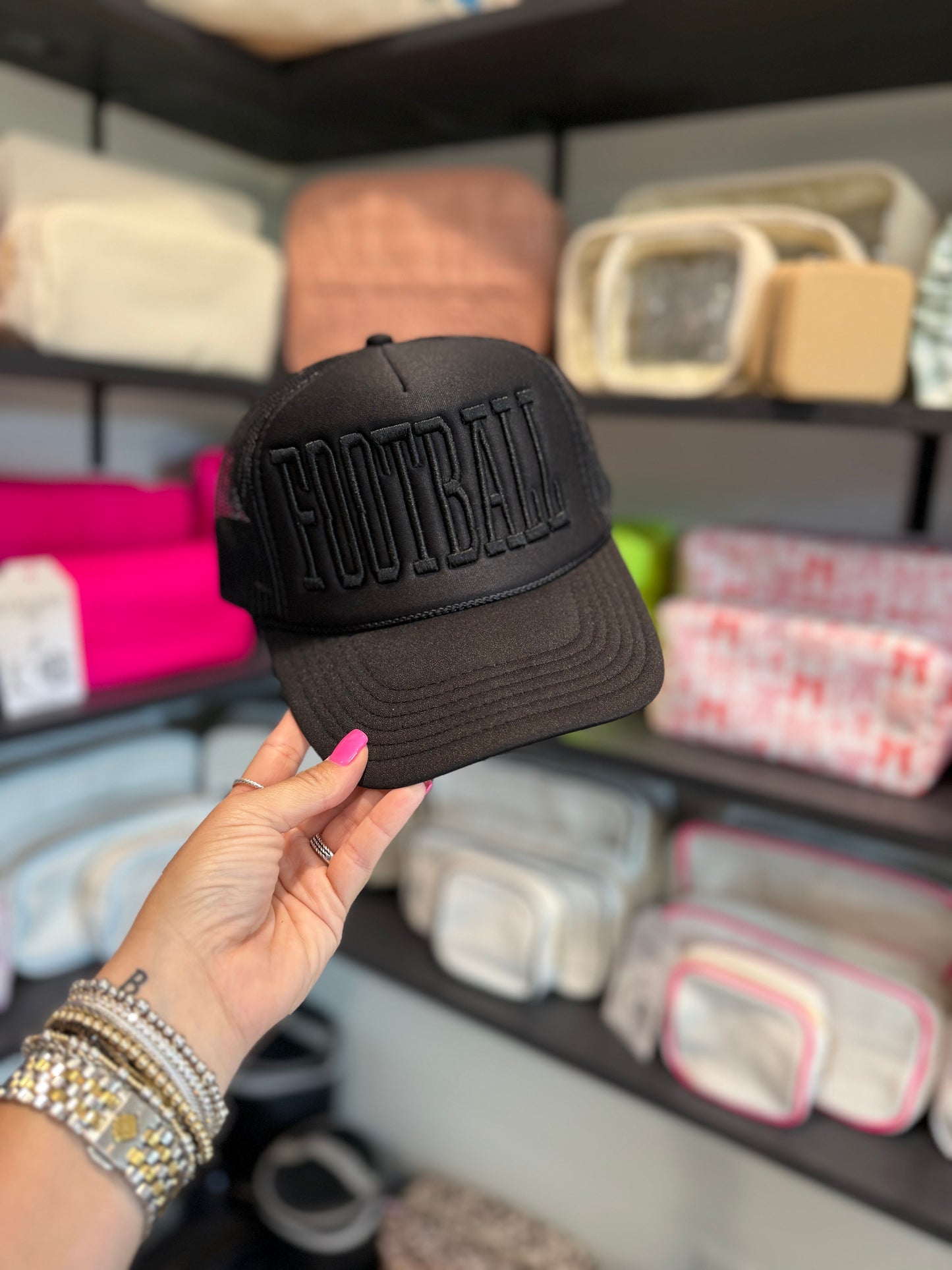 Blacked Out Football Trucker