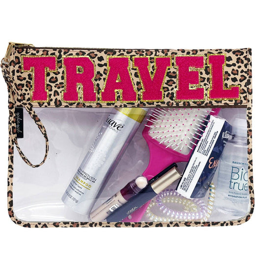 Travel Leopard Zipper Bag