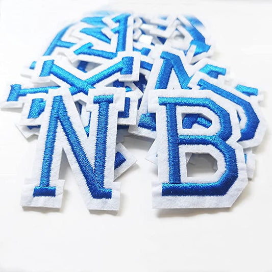 Blue and White Patches